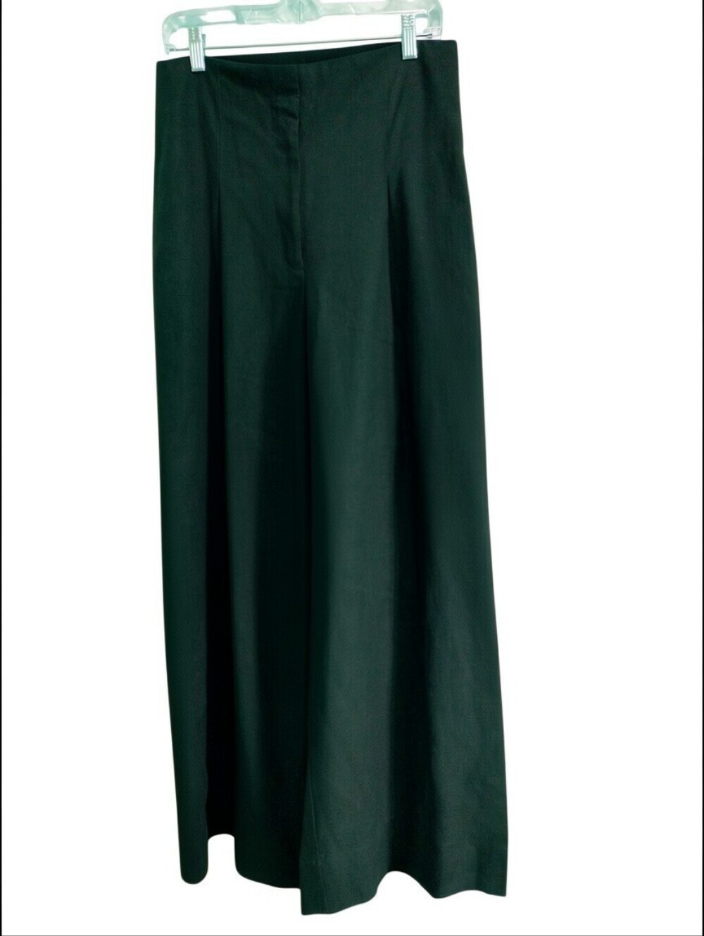 Worthington Black Wide Leg Dress Pants High Rise Pleated Size 12 - Picture 2 of 6